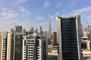 Full Burj Khalifa View Studio -All Bills included